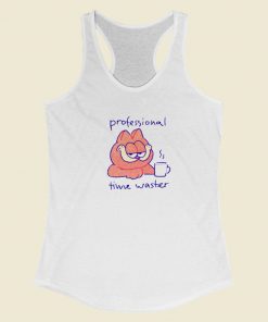 Garfield Professional Time Waster Racerback Tank Top
