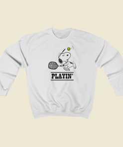 Snoopy Playing Tennis T Shirt Style