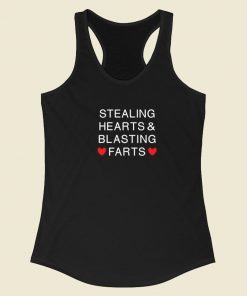 Stealing Hearts And Blasting Racerback Tank Top