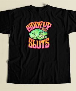 Giddy Up Sluts Cowboy Frog T Shirt Style