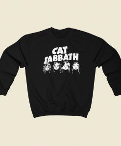 Black Sabbath Cat Sweatshirts Style