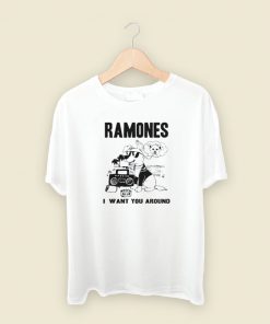 Dog Ramones I Want You Around T Shirt Style