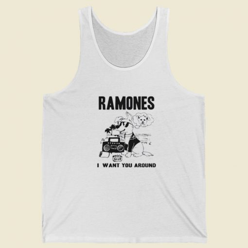 Dog Ramones I Want You Around Tank Top