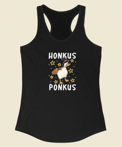 Honkus Ponkus Funny Racerback Tank Top