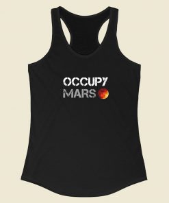 Occupy Mars Graphic Racerback Tank Top