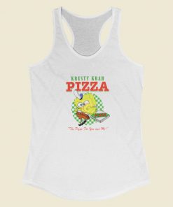 Spongebob Krusty Krab Pizza Racerback Tank Top